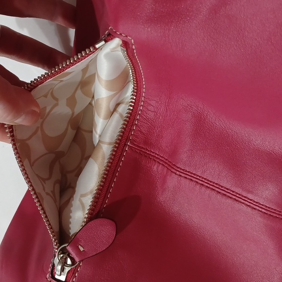 RED COACH 2007 MADELINE  COACH CLUTCH BAG - Picture 6 of 17